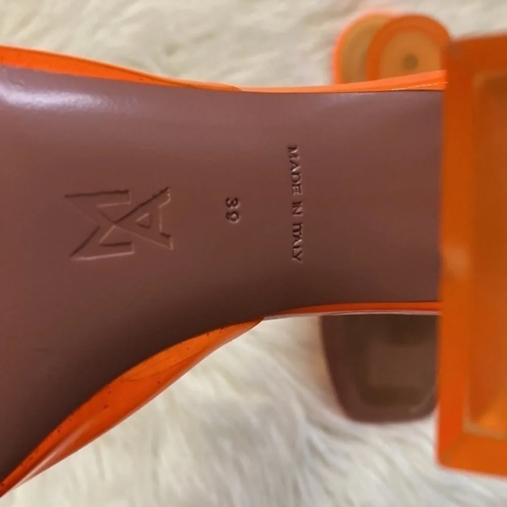 Amina Muaddi Lupita glass‎ sandal size 39EU - Picture 11 of 13
